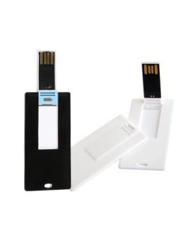 Pendrive karta 16GB biały z nadrukiem USB 2.0