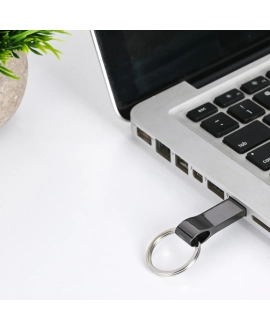 Mini pendrive 4GB czarny metalowy USB 2.0
