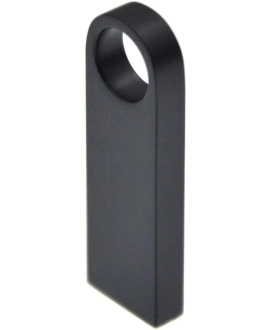 Mini pendrive 16GB USB 2.0 – czarny, metalowy, kompaktowy