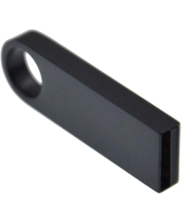 Czarny pendrive mini 64GB – metalowy i elegancki