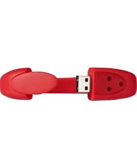 Czerwona bransoletka USB 2GB z możliwością nadruku