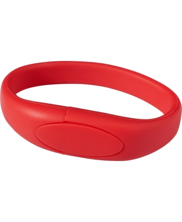Pendrive bransoletka 4GB – czerwona, silikonowa USB