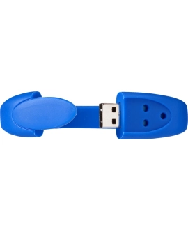 Pendrive bransoletka USB 8GB niebieska z nadrukiem