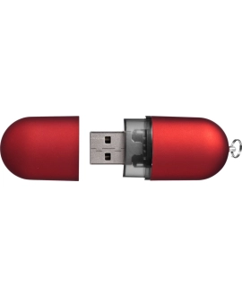 Czerwony pendrive 128GB z logo – gadżet reklamowy