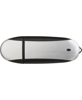 Pendrive 64GB czarno-srebrny z logo – elegancki gadżet
