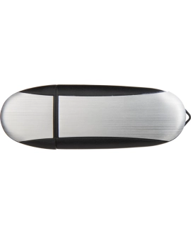 Pendrive 128GB czarno-srebrny z logo – elegancki USB