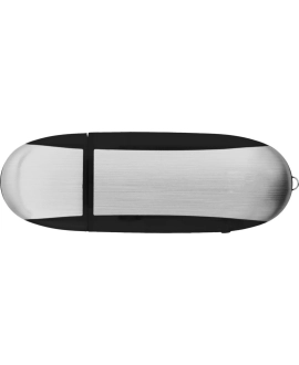 Pendrive 128GB czarno-srebrny z logo – elegancki USB