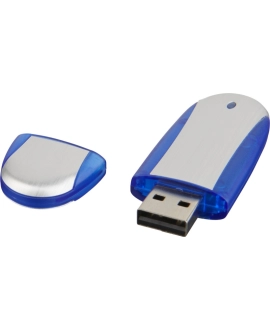 Pendrive 32GB niebieski z aluminium i nadrukiem logo