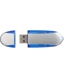 Pendrive promocyjny 64GB – niebieski, aluminiowy design