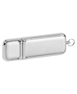 Pendrive ze skóry biały 64GB USB 3.0 z logo