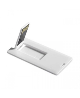 Pendrive karta 2GB z nadrukiem – biały, USB 2.0